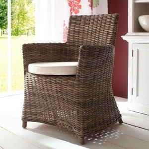 Bollo Coastal Rattan Dining Chair with Cushion - Product Image 3