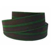 Sangle de canapé en polypropylène tissé noir de 2 pouces de qualité fiable + caoutchouc, élastique personnalisé pour meubles et canapés-lits