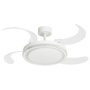 Modern <b>remote</b> <b>control</b> 42 inch bladeless 110/220V <b>ceiling</b> fan with LED <b>lights</b>, designed by Lutz Kang ventilation technology - Product Image 1