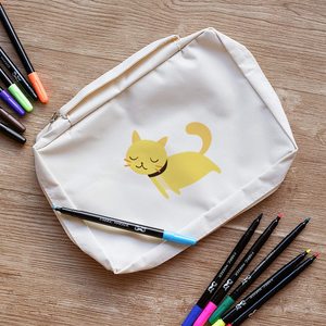 Ensemble de stylos marqueurs pour tissu de qualité supérieure avec 20 couleurs, pointe fine, marqueurs textiles pour projets artistiques personnalisés - Product Image 6