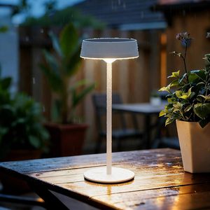 Modern Solar Rechargeable LED <b>Table</b> <b>Lamp</b> Type-C Charging Touch Control Dimmable 3 Color Cordless Metal Desk <b>Lamp</b> for <b>Outdoor</b> - Product Image 1