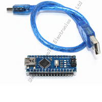 STOCK Aduino Nano V3.0 CH340 ATmega328/ATmega328p Placa de microcontrolador para arduinos con cable USB