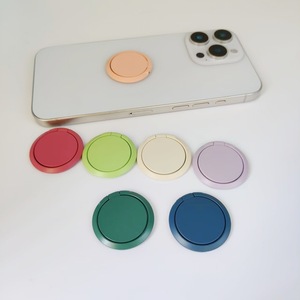 Support de téléphone personnalisé avec logo, couleur unie, Grip Tok multifonctionnel, forme ronde, support de téléphone flexible et respectueux de la peau, compatible iPhone 17 16 - Product Image 6