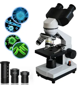 Microscope Optic Instrument Customized Laboratory Microscope Binocular Light Source Adjustable Stereo Optical Microscope