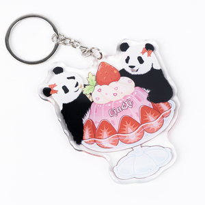 Tùy Chỉnh Anime Acrylic Holographic <span class=keywords><strong>Keychain</strong></span> Double-In Logo Laser Cắt Nhựa Quyến Rũ Với Nhựa Epoxy Dễ Thương Và Sang Trọng - Product Image 1