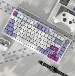 Darmoshark Top75 con cable inalámbrico diente azul estructura superior 75% diseño intercambio en caliente personalizado DIY pantalla Gaming Teclado mecánico - Product Image 6