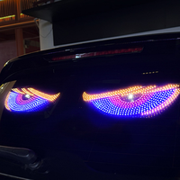 Feux LED dynamiques de type « yeux de démon » clignotants pour pare-brise de voiture, camion, tout-terrain, SUV, 3 couleurs