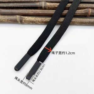 حبل ملابس من المصنع ، حبل بهودي برباط أصفر معدني ، حبل سحب ، حبل خصر مسطح من البوليستر ، حبل لقبعة البلوز - Product Image 2