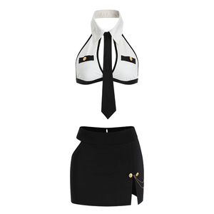 Сексуальная Пижама, сексуальная приталенная триадная юбка на бедрах, деловая одежда, форма для украшения галстука - Product Image 5