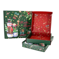 Caja de Regalo Magnética Navideña Personalizada con Impresión a Todo Color, Empaque para Regalos Navideños, Caja de Suscripción al por Mayor