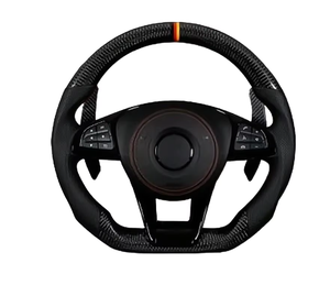Volant de voiture en fibre de carbone forgée pour <span class=keywords><strong>Audi</strong></span> <span class=keywords><strong>RS4</strong></span> A4 B8.5 TT 8J A4 B6 4F S8 D4 S4 B8.B9 RS3 8V A6 C6 4F TT MK1 - Product Image 1
