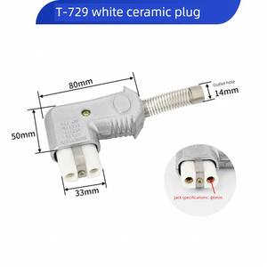 T727 Aluminium Hoge Temperatuur Bestendige 35a 220V Elektrische Kachel <span class=keywords><strong>Plug</strong></span> Industriële High Power Keramische <span class=keywords><strong>Plug</strong></span> - Product Image 5