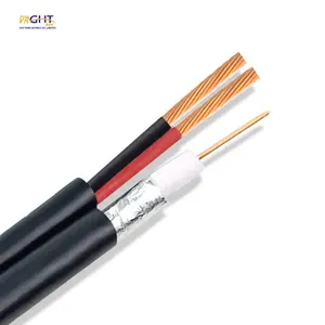 RF kabel koaksial SYWV 75 7 luar ruangan busa PE isolasi SYWV75-7 TV kabel koaksial 75 Ohm pemantauan tahan air kabel koaksial RG6