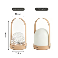 Projecteur de lumière à ondes océaniques modernes, 16 couleurs LED, télécommande tactile, lampe de table portable, rechargeable par USB, lampe d'ambiance rotative