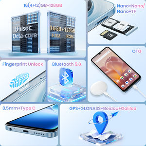 FOSSiBOT S5 สมาร์ทโฟนน้ำหนักเบา รุ่นยอดนิย<span class=keywords><strong>ม</strong></span> ความจุ 4+128GB ระบบปฏิบัติการ Android 15 แบตเตอรี่ 6000mAh หน้าจอ 6.88 นิ้ว HD+ 120Hz รองรับ<span class=keywords><strong>ซิ</strong></span><span class=keywords><strong>ม</strong></span>คู่ ใช้งานได้ทั่วโลก - Product Image 2