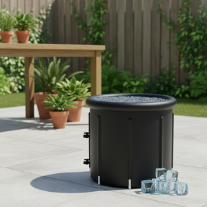 Baignoire de récupération sportive extérieure personnalisable Vanace en PVC, spa rond de 300L, bain froid portable pour 1 personne, modèle VBT02 - Product Image 1