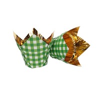 Tulipe dorée doublures de cupcake muffin gobelets de cuisson doublures en papier étui à gâteau papier cuisson cupcake
