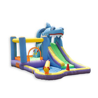Château gonflable AirMyfun, meilleur prix, toboggan aquatique, structure de saut gonflable, matériau PVC, capacité 600-800 kg