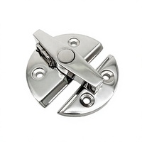 HAICE Nouveau Loquet à Bouton Rotatif en Acier Inoxydable 316 de 60x55mm pour Véhicule, Bateau, Kayak, Yacht, Quincaillerie de Pont
