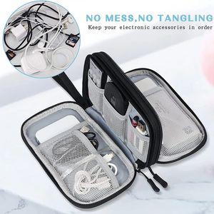 Bolsa de Almacenamiento Impermeable Multiusos de Poliéster Estratificado, Organizador de Cables USB, Discos Duros y Bancos de Energía, con Impresión de Logotipo - Product Image 5