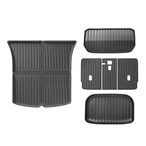Coussin de dossier de siège spécial pour <span class=keywords><strong>Tesla</strong></span> Model 3/Y, tapis de coffre avant et arrière en TPE, pièces de modification intérieure - Product Image 4
