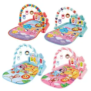 Oem Baby Activiteiten Oefening Fitness Frame Peuter Gym Matten Speelgoed Cartoon Thema Pedaal Piano Baby Gym Speelmat