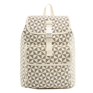 <span class=keywords><strong>Zaino</strong></span> per il tempo libero convertibile geometrico personalizzato impermeabile stile inghilterra Retro <span class=keywords><strong>in</strong></span> <span class=keywords><strong>pelle</strong></span> Pu secchio <span class=keywords><strong>zaino</strong></span> pendolare per le donne - Product Image 3