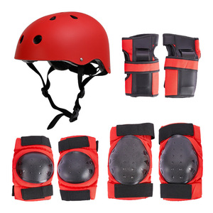Casco y equipo de protección para patinaje sobre ruedas para niños, rodilleras y coderas, protección básica para monopatín, patinete, bicicleta de equilibrio - Product Image 2