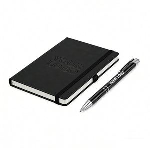 Custom Wholesale Promotional Custom A5 PU Leather Notebook Hardcover Personalized Notebook - Product Image 1