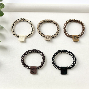 Korean Style Braided Hair <b>Tie</b> Nylon Weaving High Elasticity For Women Daily Use White Light <b>Brown</b> Dark <b>Brown</b> Black - Product Image 1