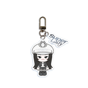 Spot New Q Version PVC Cartoon Star Surrounding Transparent Key Chain Schoolbag Pendant Decoration UV Printed Fashion Trend - Product Image 4