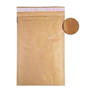 Buste imbottite Eco-Friendly riciclabili Bubble Mailer busta di carta Kraft compostabile a nido d'ape