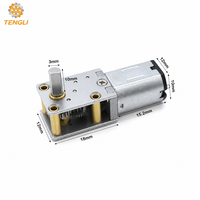 Motor Worm Gear DC 6V GM1812-N20 yang Dapat Disesuaikan dengan Gearbox Logam Sudut Kanan, Encoder & Opsi Penguncian Otomatis