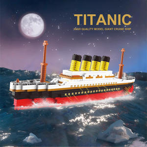Titanic <b>Building</b> <b>Blocks</b> Model 32.7Cm Long 1160 Pieces High Difficulty Interlocking Ship Toy For Ages 14 Up - Product Image 2