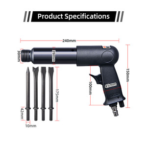 Tùy chỉnh 250 không khí dài thùng tác động búa xẻng thiết lập linh hoạt 4 bit khí nén sửa chữa xe đục công cụ - Product Image 3