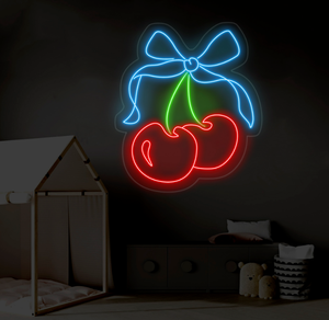 Enseigne néon cerise personnalisée, lumière LED en forme de fruit, décoration murale cerise pour salon ou <span class=keywords><strong>cuisine</strong></span> - Product Image 2