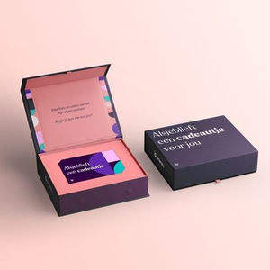 Impresión de logotipo personalizado tarjeta de crédito VIP caja de regalo embalaje tarjeta de felicitación de boda vacía caja de regalo para tarjeta - Product Image 6