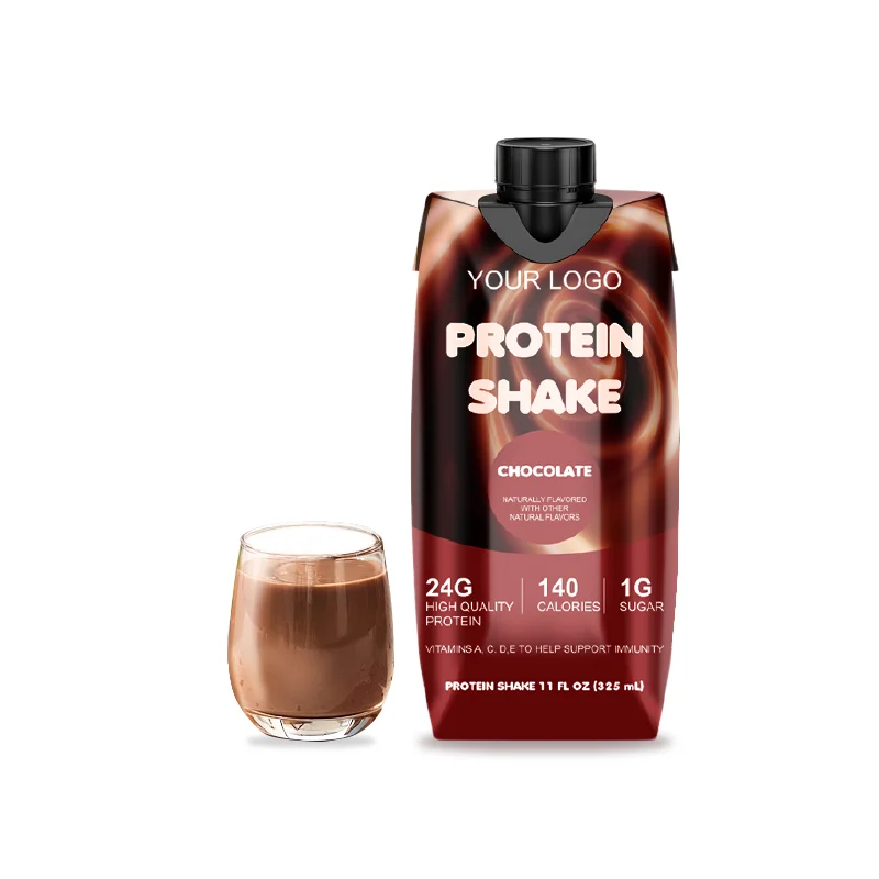 LIFEWORTH Protein Shake 24g Protein siap untuk minum Vitamin C untuk dukungan imun