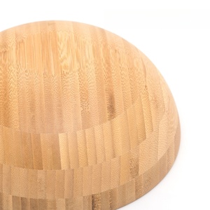 Insalatiera ecologica in bambù e legno 100% Design rotondo - Product Image 5