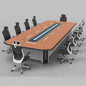 <span class=keywords><strong>Table</strong></span> de conférence rectangulaire de bureau moderne, meubles commerciaux haut de gamme, bureau de bureau - Product Image 1