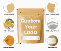 Sacs refermables en plastique blanc avec logo personnalisé, pochette anti-odeur en aluminium, sac Mylar 3,5, sac plat noir mat double face pour emballage