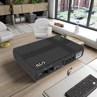 DC Mini UPS 12V untuk WIFI Router 10400mah UPS Power Supply dengan POE Port baterai Lithium cadangan Power Bnak untuk aplikasi rumah
