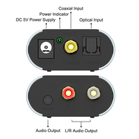 Convertisseur audio numérique-analogique optique Toslink coaxial vers RCA L R 3,5 mm, adaptateur DAC pour casque et TV