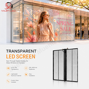 จอแสดงผล LED ในร่ม P3.9-7.8 ม. ความสว่างสูง สำหรับโฆษณาบนกระจกหน้าร้าน - Product Image 1