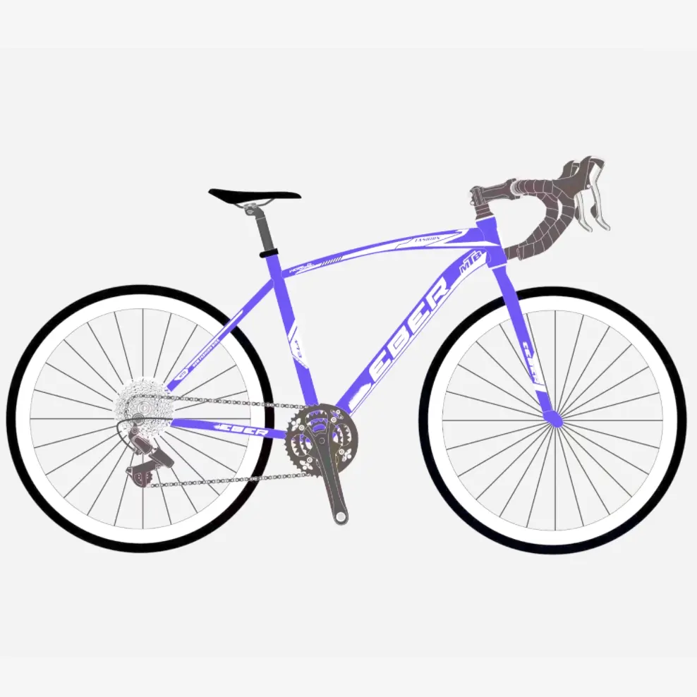 Nuovo stile 60 millimetri cerchi in lega di colore misto fixed gear bike/bicicletta fisso/fixie gear bike, singola velocità di marcia design in Europa