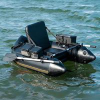 Bateau pneumatique de pêche 1,7 m pour une personne, double coque en PVC avec pagaie, pompe, siège et rangement, capacité 160 kg pour lac