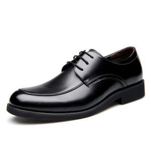 Zapatos Oxford de Vestir para Hombre, de Cuero Genuino, con Punta en Pico, con Cordones, para Primavera, Oficina, Carrera Profesional, Suela de Goma Negra Sólida - Product Image 5