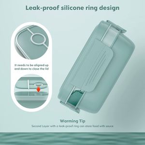 Free Plastic Cutlery 100% Grade <b>Microwave</b> Safe Food Container Biodegradable Wheat Straw School Bento <b>Lunch</b> <b>Box</b> - Product Image 3
