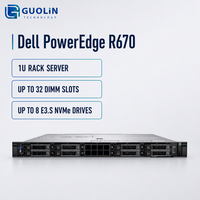 Déploiement de machines virtuelles et gestion des centres de données DDR5 NVMe Dual Intel Xeon 6 Dell PowerEdge R670 1U Rack Server