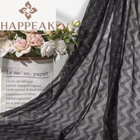 Tissu en tulle brodé de paillettes scintillantes HAPPEAK, dentelle métallique pour accessoires vestimentaires et vêtements féminins